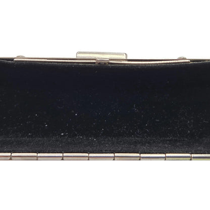 Judith Leiber Lipstick Case Pink Swarovski Crystals Silver Tone with Dust Bag