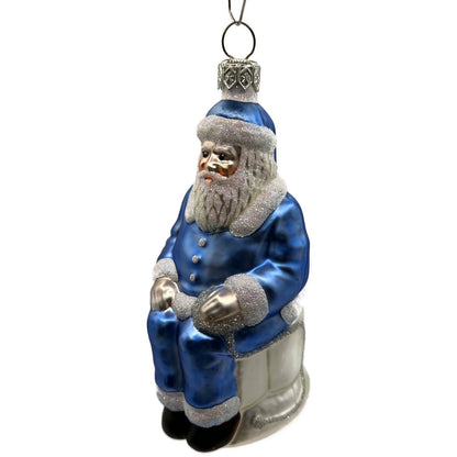 Patricia Breen Cyberspace Santa Sitting On Monitor Christmas Tree Ornament 9711