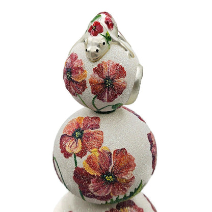 Patricia Breen Chameleon Finial Poppies Spring Christmas Holiday Tree Topper