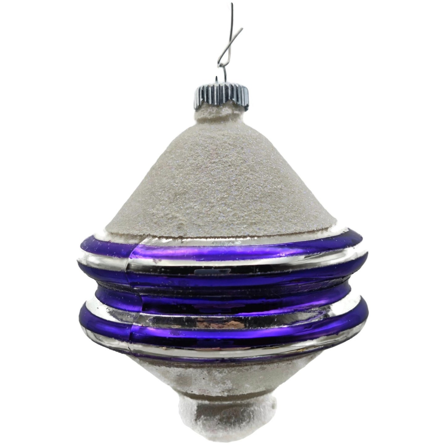 Christopher Radko Shiny Brite Snow Tops Christmas Tree Ornament Set 4001370