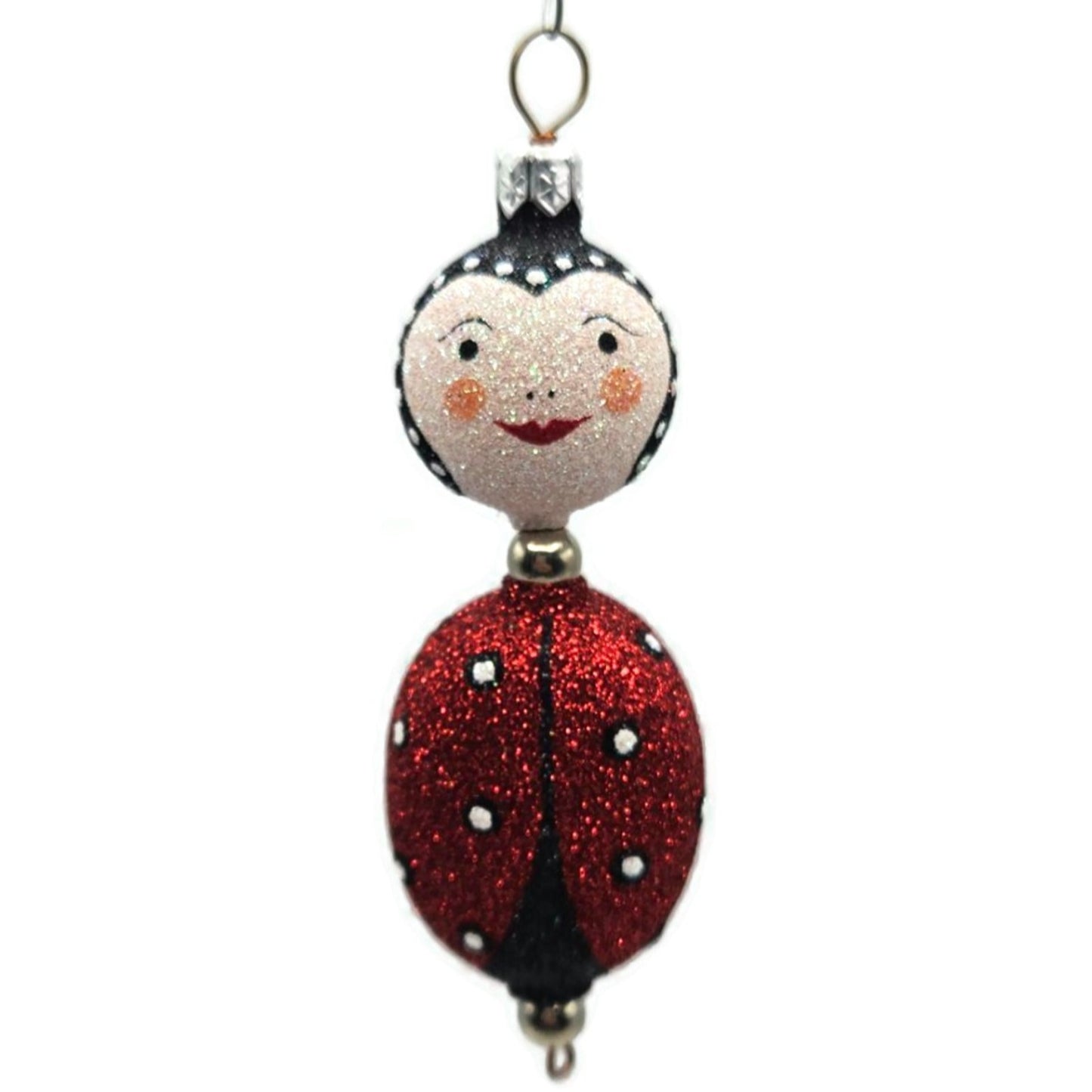 Patricia Breen Kinley Kinetics Lady Connie Bug Red Spring Christmas Ornament