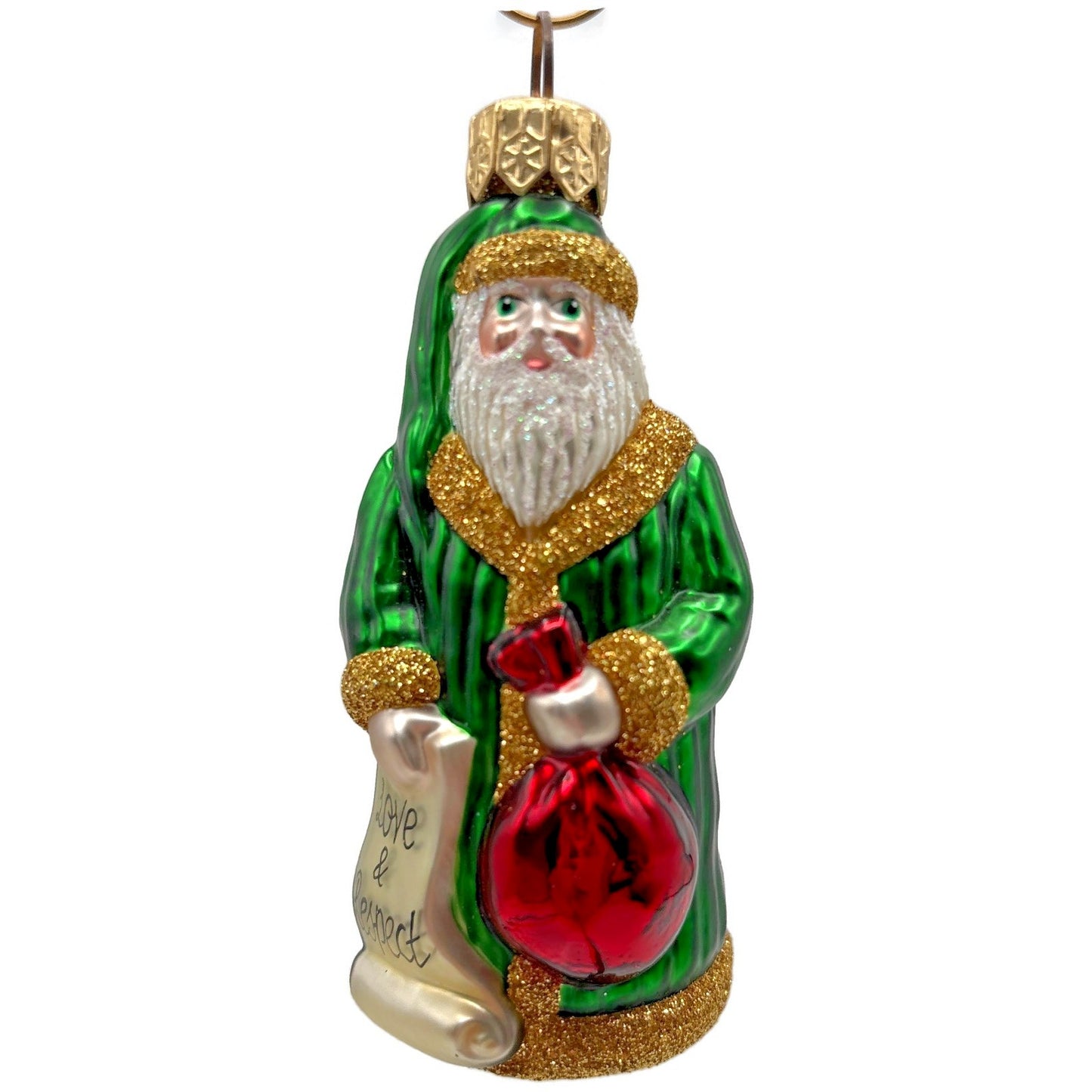 Patricia Breen Miniature Gift of the Season Love Respect Christmas Tree Ornament