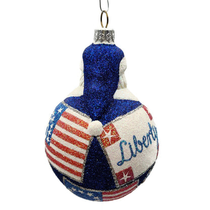 Patricia Breen Santa du Monde Liberty Santa Claus Patriotic Tree Ornament