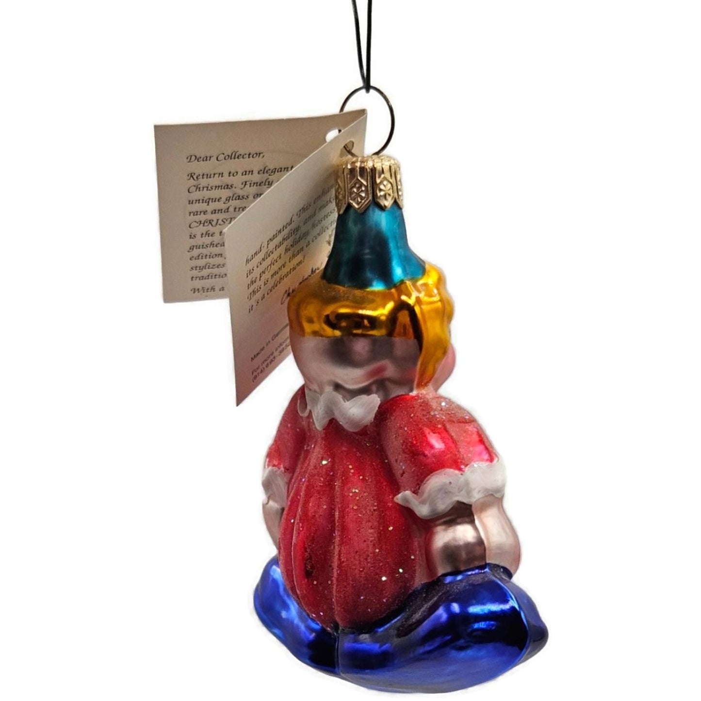 Christopher Radko Casey the Clown Red Made in Germany Christmas Tree Ornament