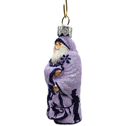Patricia Breen Mini Redoute Santa Lavender Silhouettes Christmas Ornament 2426