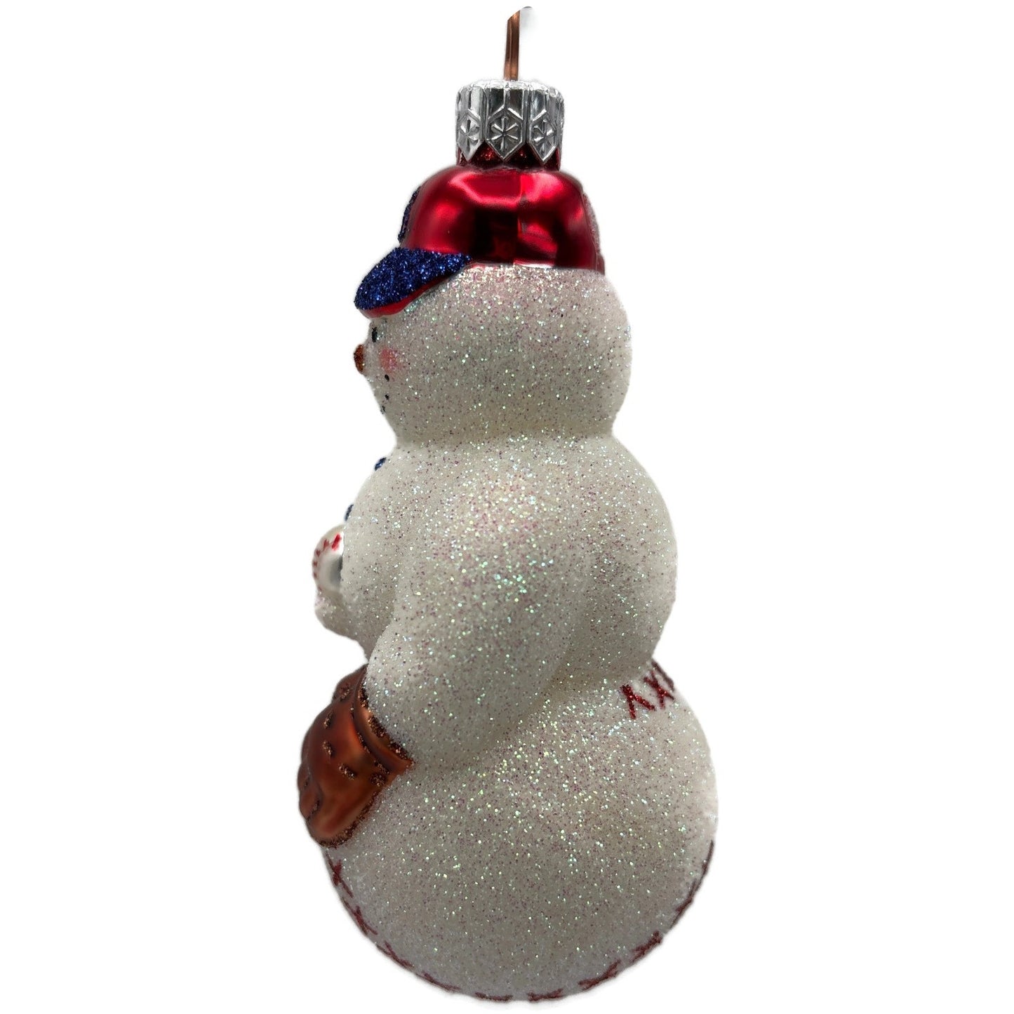 Patricia Breen Miniature Strike B Boston Baseball Snowman Christmas Ornament