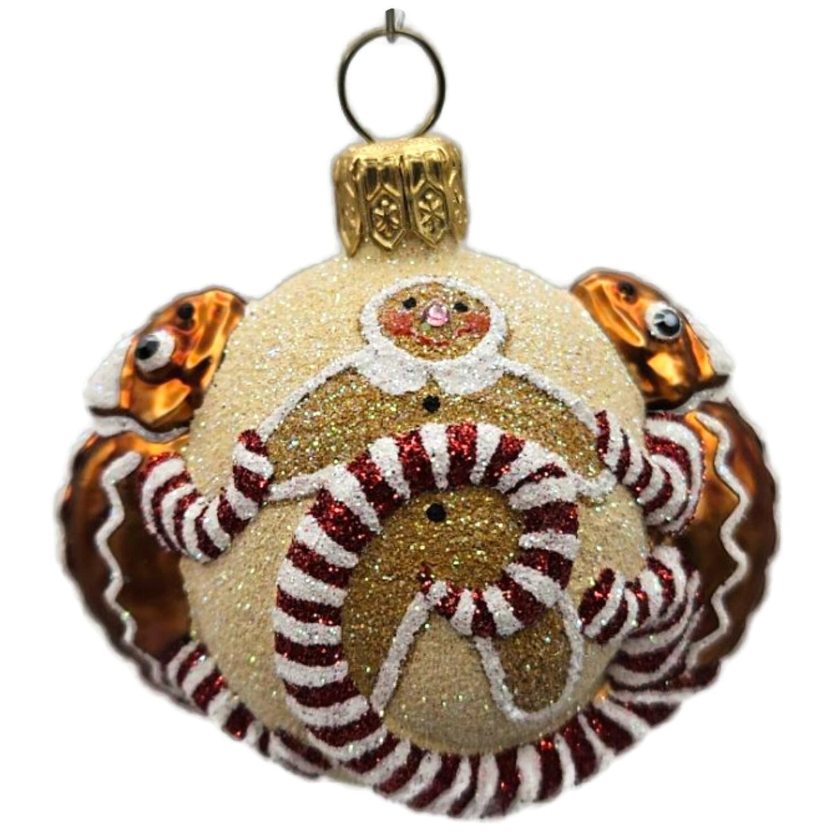 Patricia Breen For James Twice Gingerbread Chameleon Christmas Ornament 2581