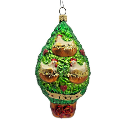Patricia Breen Three French Hens 12 Days of Christmas Holiday Tree Ornament