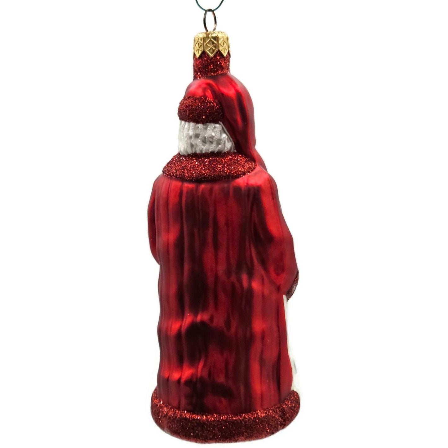 Patricia Breen Gift of the Season Red Gold Santa Claus Christmas Tree Ornament