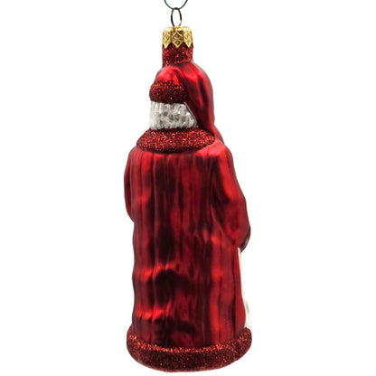 Patricia Breen Gift of the Season Red Gold Santa Claus Christmas Tree Ornament