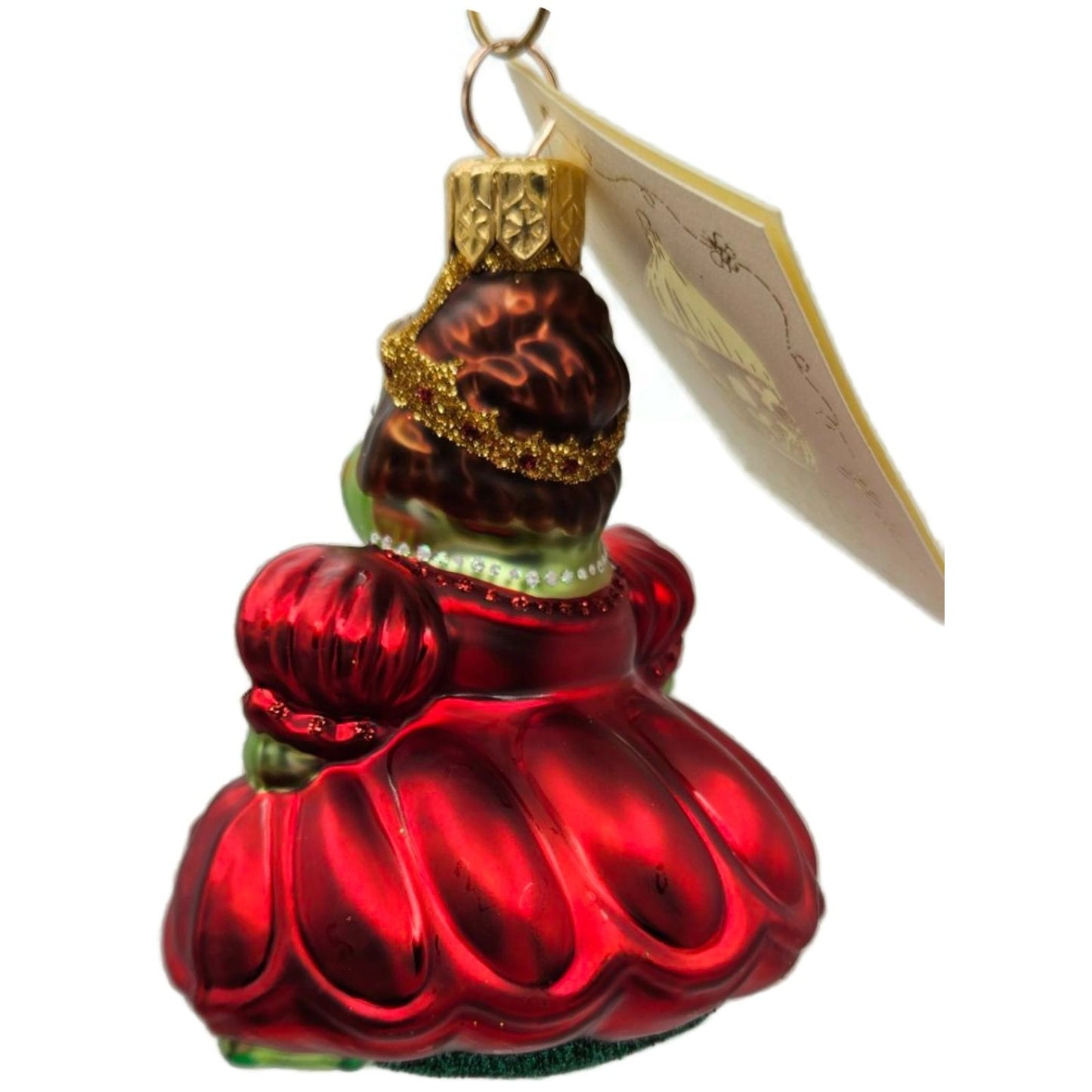 Patricia Breen Josephine Frog Queen Red Green Animal Christmas Tree Ornament