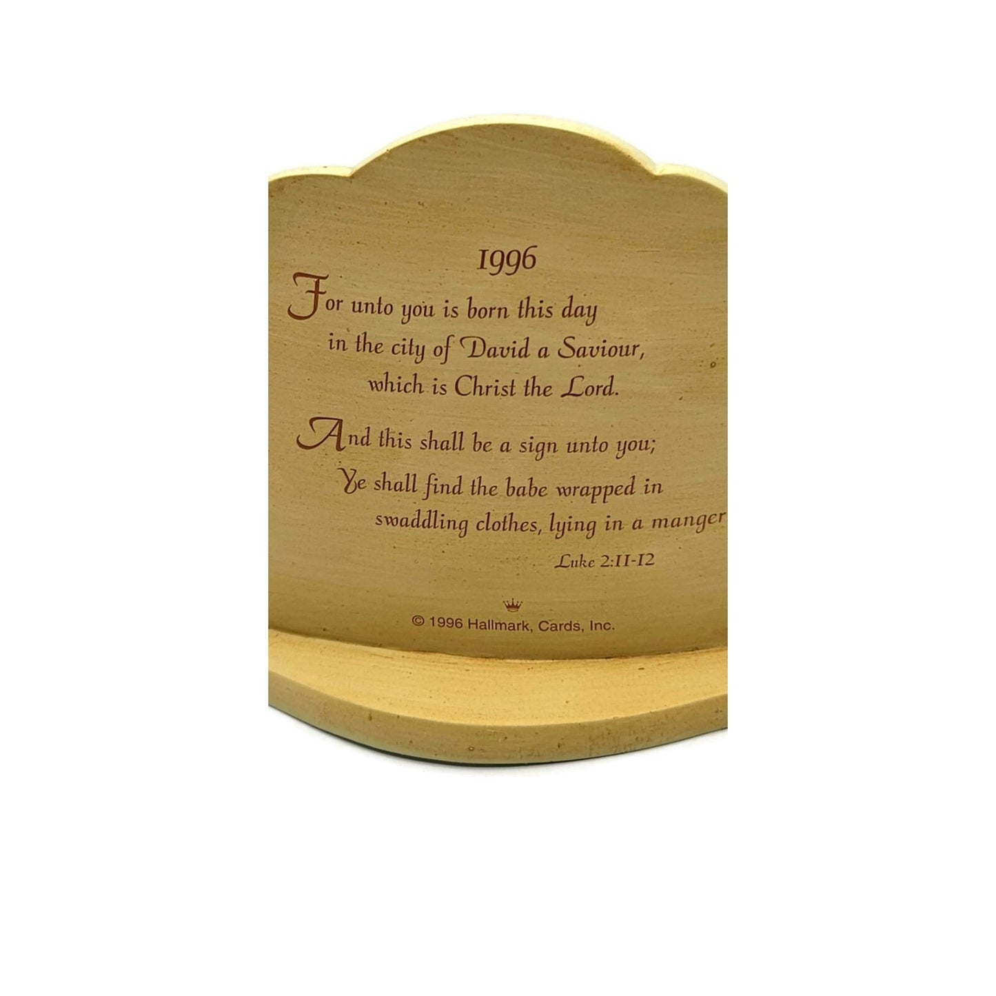 Hallmark Oh Holy Night Nativity Display 1996 With 3 Keepsake Christmas Ornaments