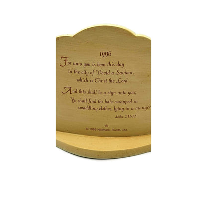 Hallmark Oh Holy Night Nativity Display 1996 With 3 Keepsake Christmas Ornaments