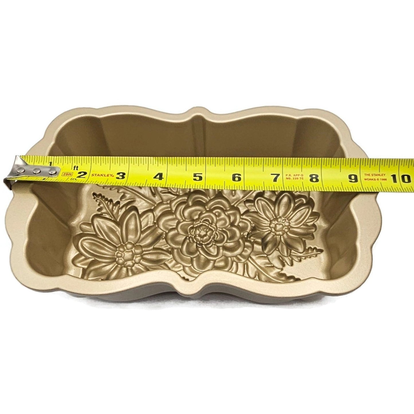 Wildflower Loaf Cake Pan 6 Cup Heavy Cast Gold Williams Sonoma Nordic Ware