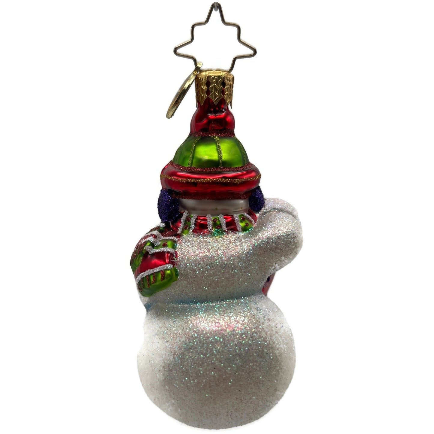 Christopher Radko A Year To Give Gem Snowman Glass Christmas Ornament 1018368
