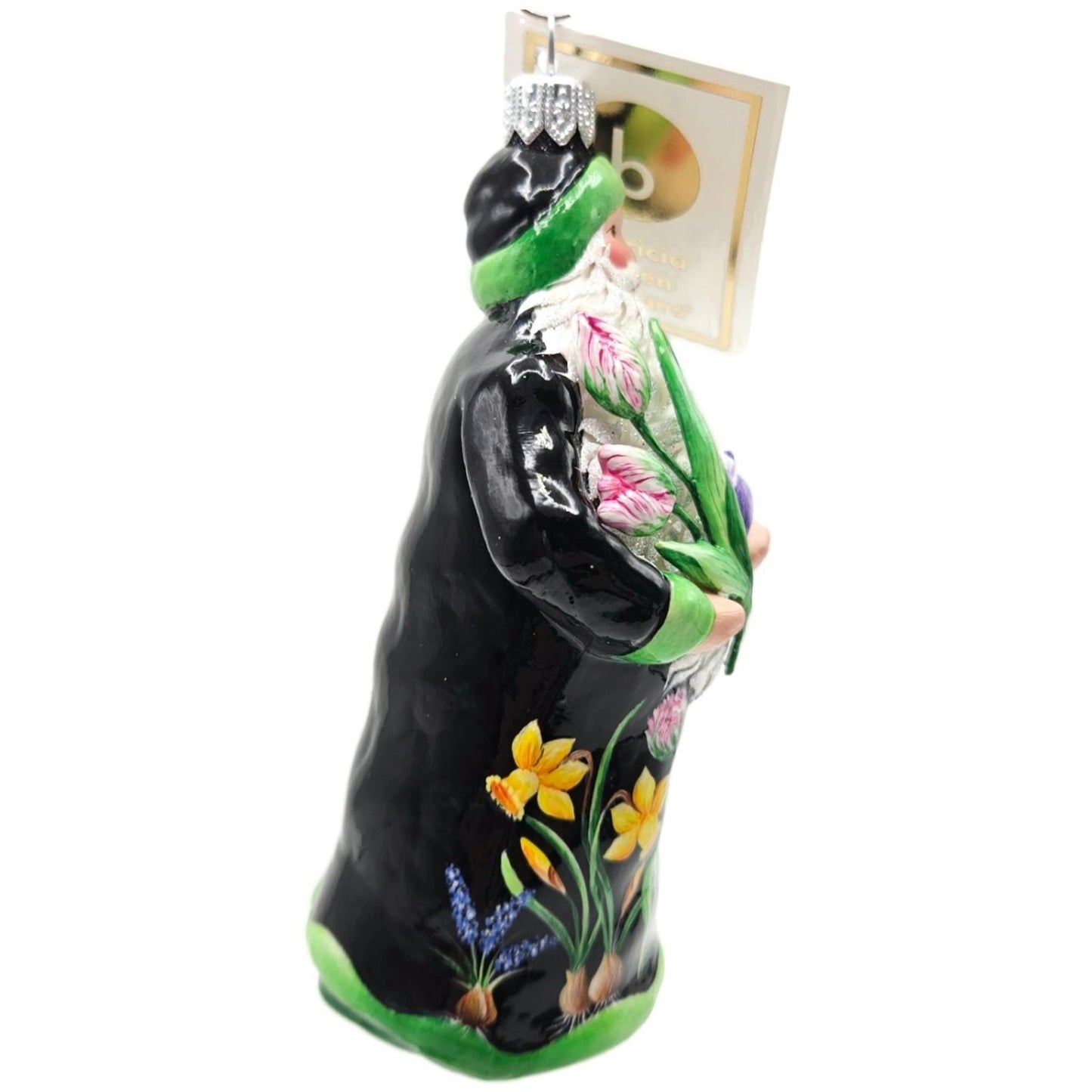 Patricia Breen Celebration Of Love Santa Spring Flowers Christmas Ornament 5457