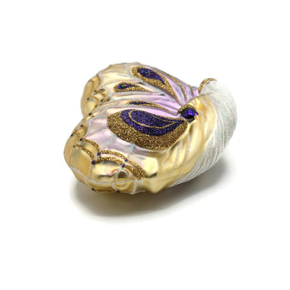 Patricia Breen Papillion Noël Lavender Shades Butterfly Santa Christmas Ornament