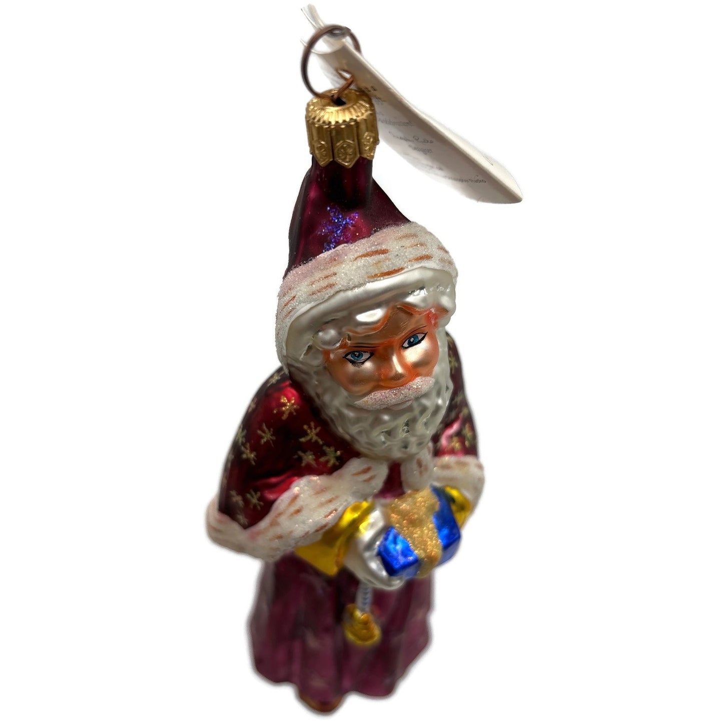 Christopher Radko Velvet Plum Nicholas Santa Claus Christmas Ornament 98-104-0