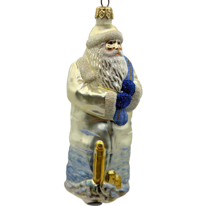 Patricia Breen Santa Of The Safe Harbour Pearl Gold Anchor Bell Summer Ornament