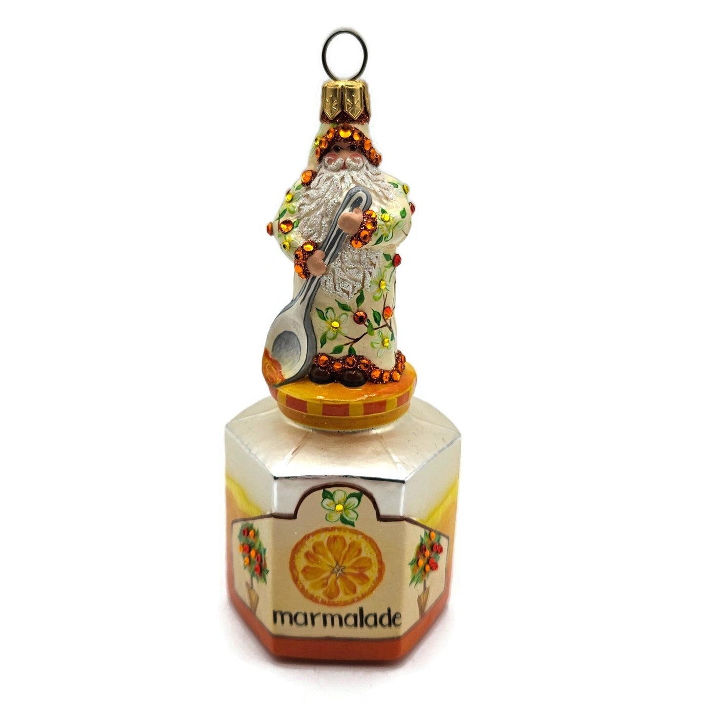 Patricia Breen Loving Spoonful Orange Marmalade Santa Spring Christmas Ornament