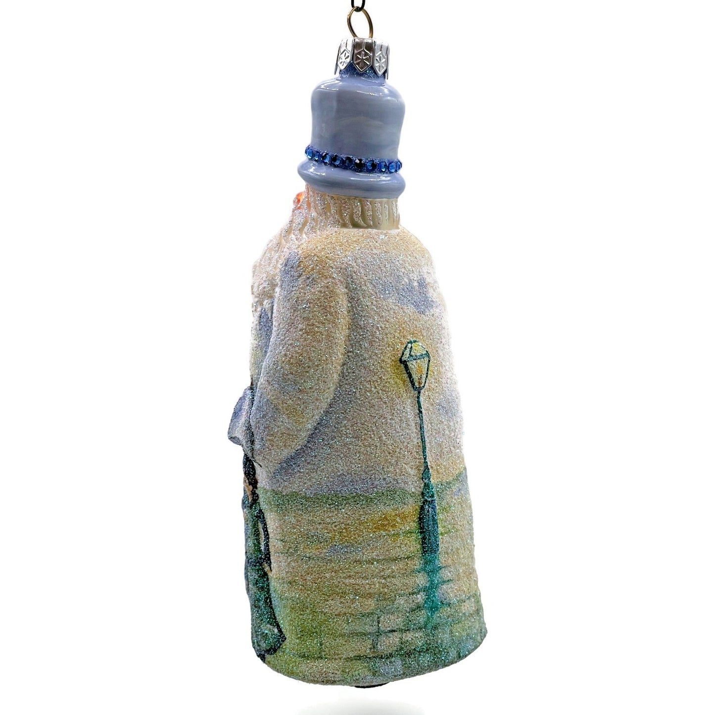 Patricia Breen Caillebotte Santa Rainy Paris Street AIC Christmas Tree Ornament