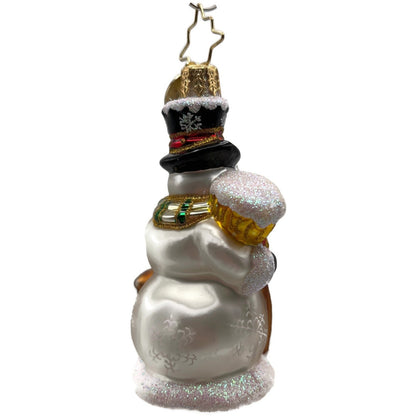 Christopher Radko Good Friends Forever Deer Snowman Christmas Ornament 1017754