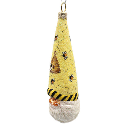 Patricia Breen Winter Sage Bee Beeskep Santa Head Spring Christmas Ornament 2655