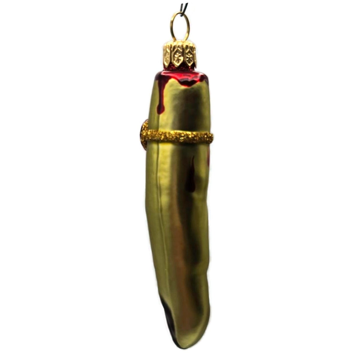Patricia Breen Halloween Lady Finger Frankalene Green Purple Christmas Ornament