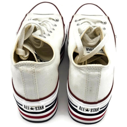 Converse Chuck Taylor All Star Platform OX White Canvas Shoes 136895C Unisex