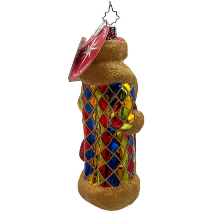 Christopher Radko Russian Harlequin Santa Claus Christmas Tree Ornament 3011318