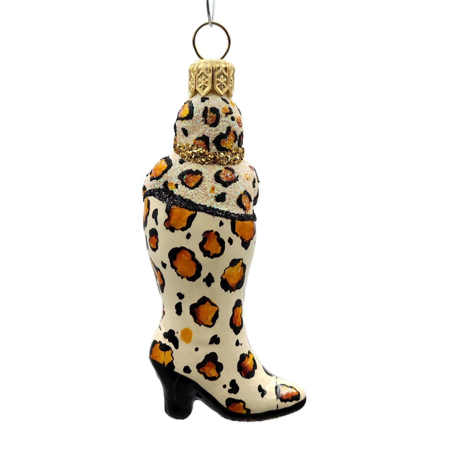 Patricia Breen Best Foot Forward Leopard Animal Christmas Tree Holiday Ornament