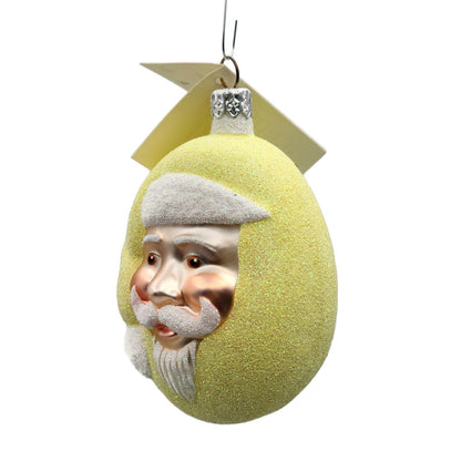 Patricia Breen Jelly Bean Santa Claus Yellow Easter Christmas Tree Ornament