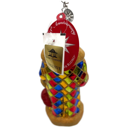 Christopher Radko Russian Harlequin Santa Claus Christmas Tree Ornament 3011318