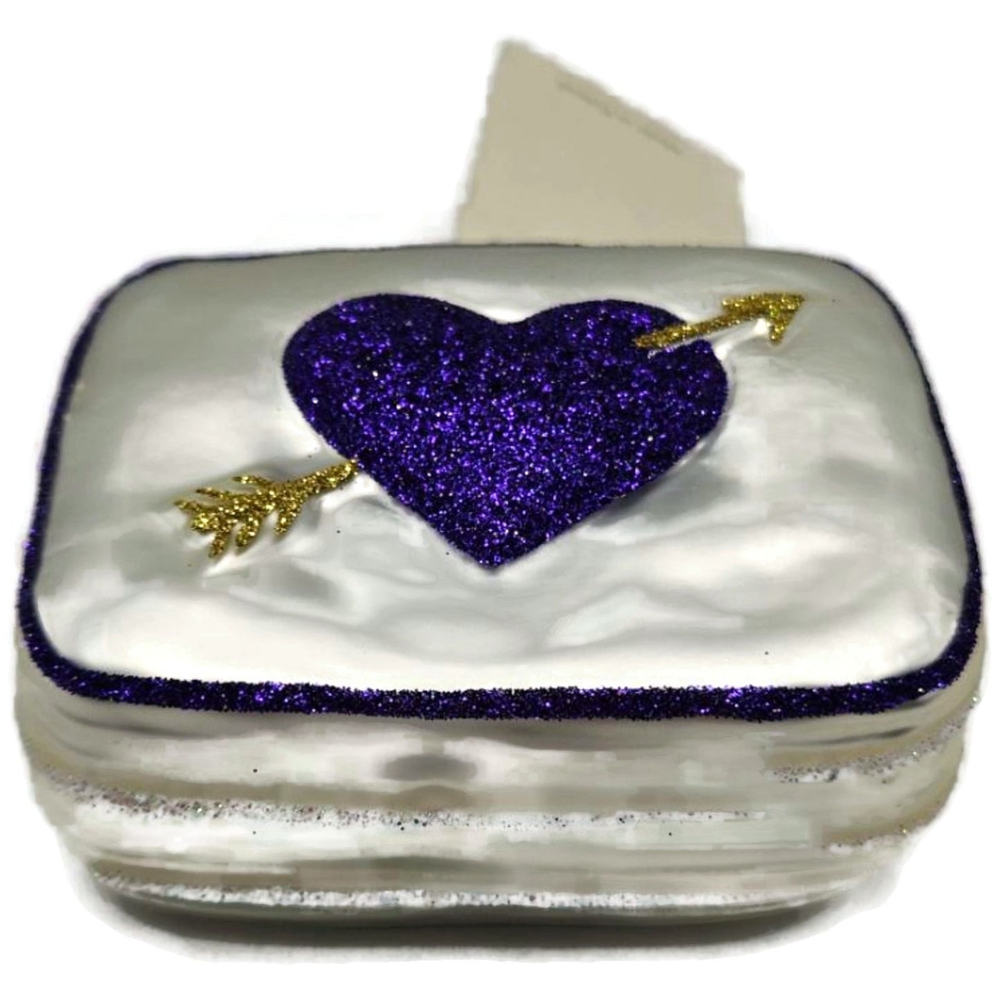 Patricia Breen To My Sweet Pearl Purple Heart Valentines Christmas Tree Ornament