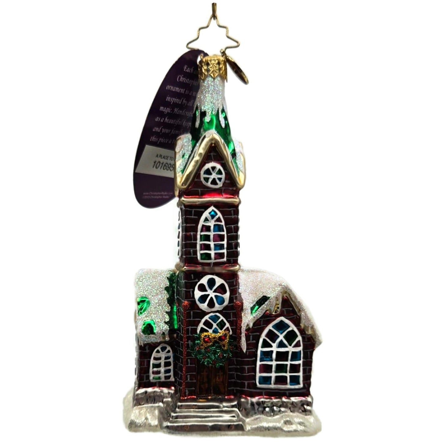 Christopher Radko A Place To Pray Church Christmas Tree Ornament 1016950