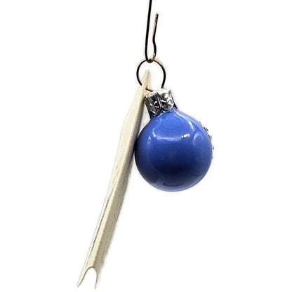 Patricia Breen Anniversary Ball 15 Blue Mini Round Christmas Tree Ornament