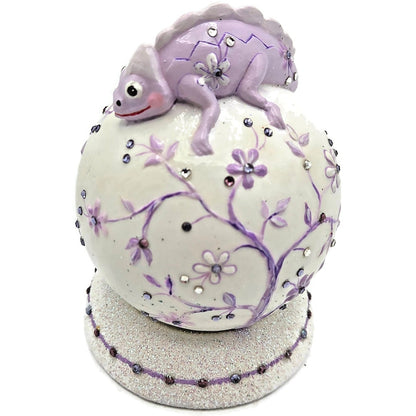 Patricia Breen Chameleon Cachette Lavender Flowers Spring Christmas OOAK CO