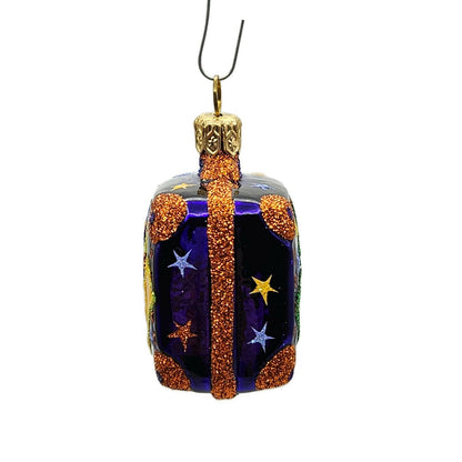 Patricia Breen Miniature Valise Halloween Purple Bats Christmas Tree Ornament