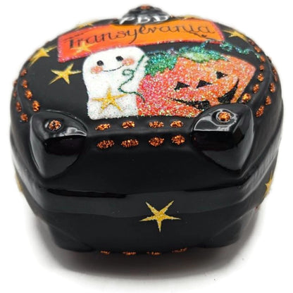 Patricia Breen Journey With Me Black Pumpkin Stars Halloween Christmas Ornament