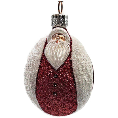 Patricia Breen Santa Ladybug White Red Glittered Christmas Tree Ornament