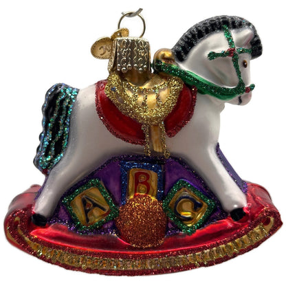 Pony Childs First Rocking Horse Collection Old World Christmas Tree Ornament