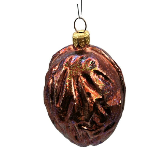 Christopher Radko Jumbo Walnut Brown Fall Christmas Tree Ornament 95-249-0
