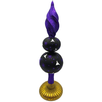 Patricia Breen Happy Halloween Purple Black Ghost Finial Tree Topper 9700AUC