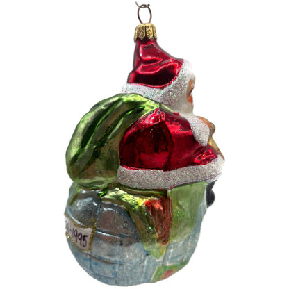Christopher Radko 1995 On Top of the World Santa Claus Christmas Ornament 95-SP6
