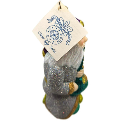 Larry Fraga Heavenly Sounds Glitter Series Santa Claus Christmas Tree Ornament