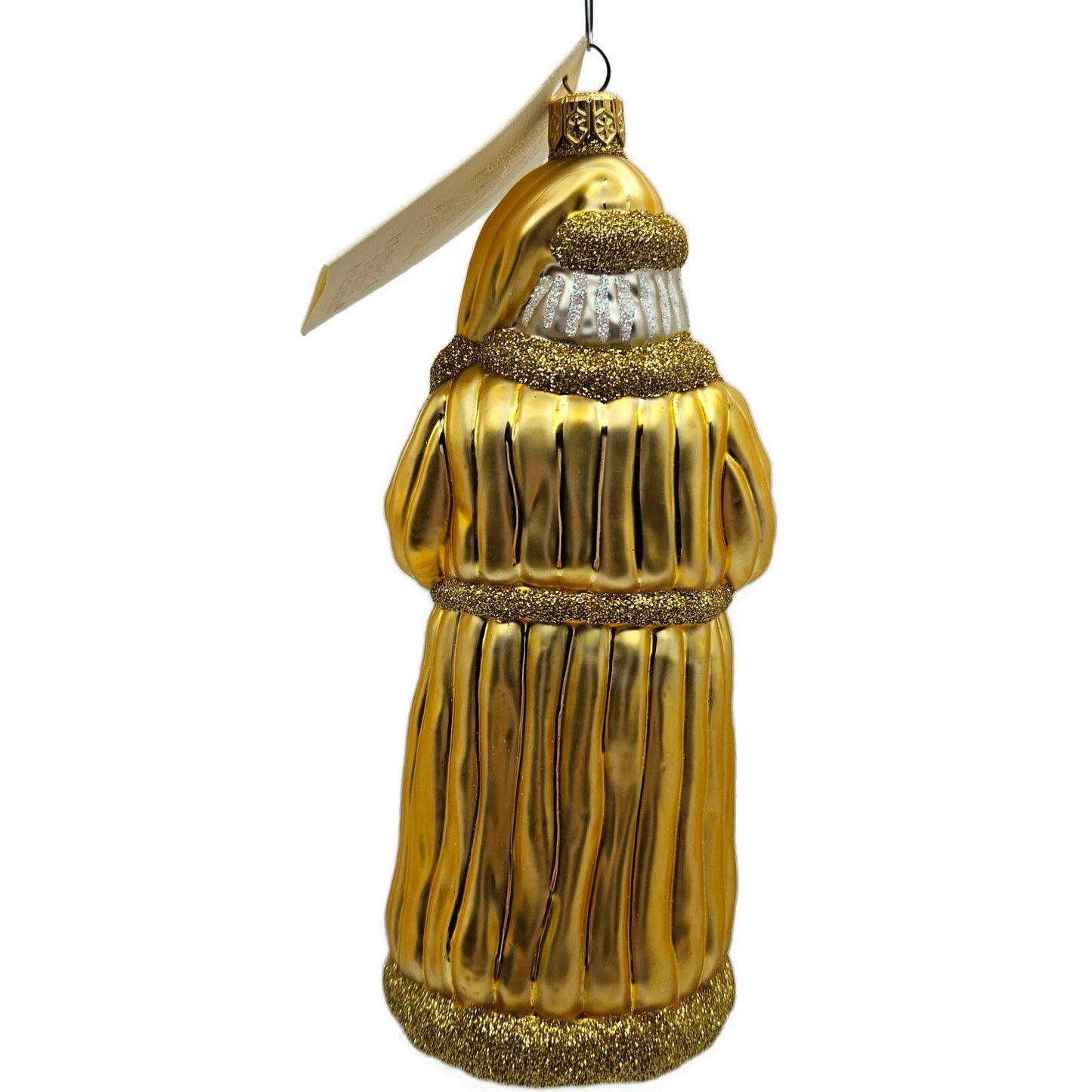 Patricia Breen Look and You Shall Find Him Gold Santa Christmas Tree Ornament