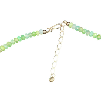 Aqua Rondelle Beaded Necklace Mine Finds By Jay King Chrysoprase Graduated