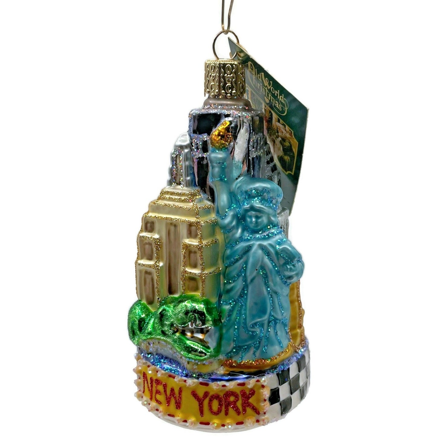 New York City Statue Of Liberty World Trade Ctr OWC Old World Christmas Ornament