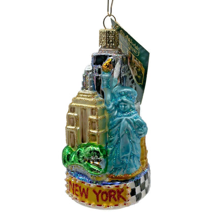 New York City Statue Of Liberty World Trade Ctr OWC Old World Christmas Ornament