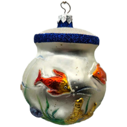 Patricia Breen Wish You Were Here Fishbowl Summer Nautical Christmas Ornament